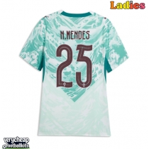 Portugal Nuno Mendes #25 Replica Away Shirt Ladies World Cup 2026 Short Sleeve